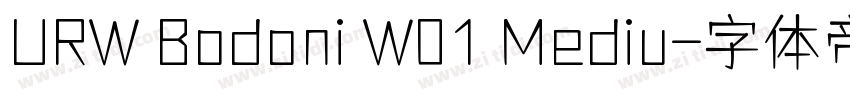 URW Bodoni W01 Mediu字体转换